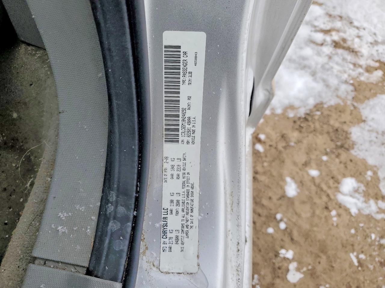 2008 CHRYSLER SEBRING LIMITED photo 12