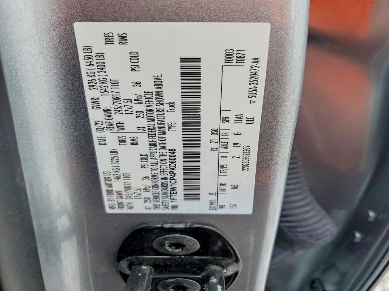 2023 FORD F150 SUPERCREW photo 13