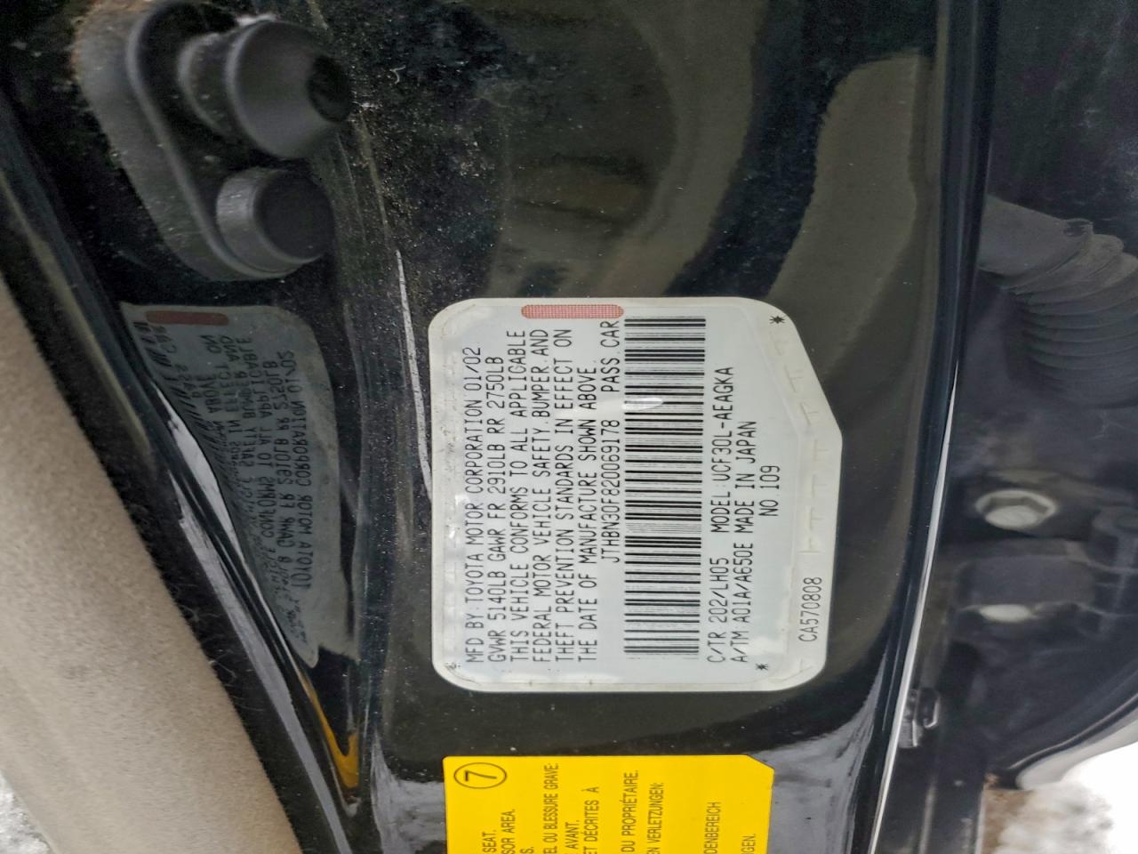 2002 LEXUS LS 430 photo 12