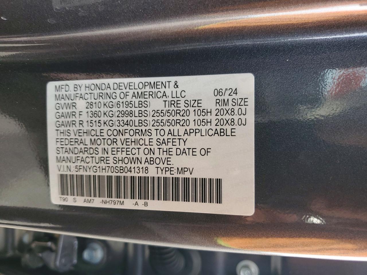 2025 HONDA PILOT TOURING photo 25