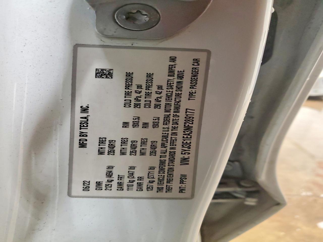 2022 TESLA MODEL 3 photo 13
