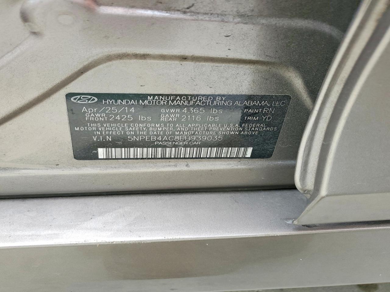 2014 HYUNDAI SONATA photo 23