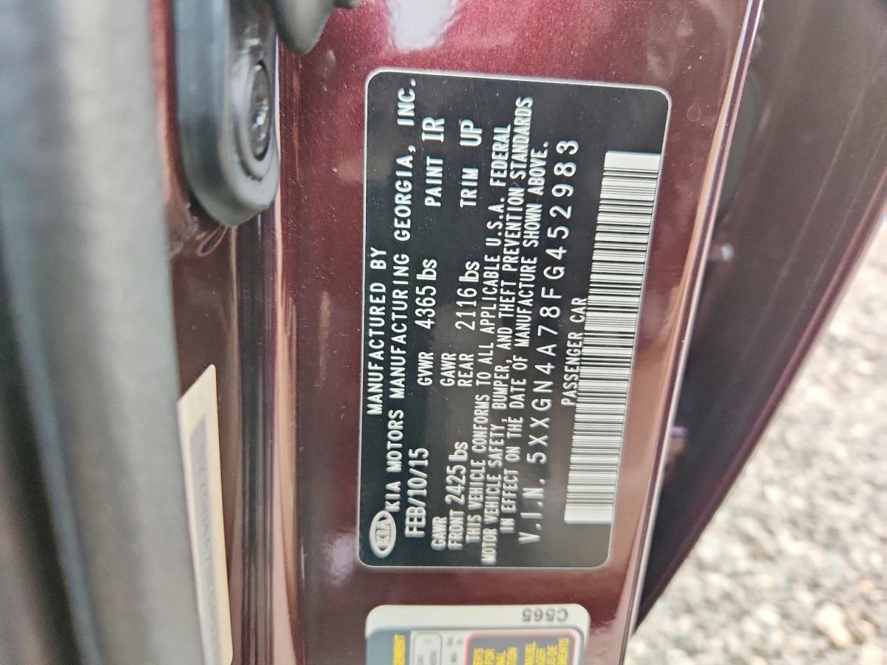 2015 KIA OPTIMA EX photo 23