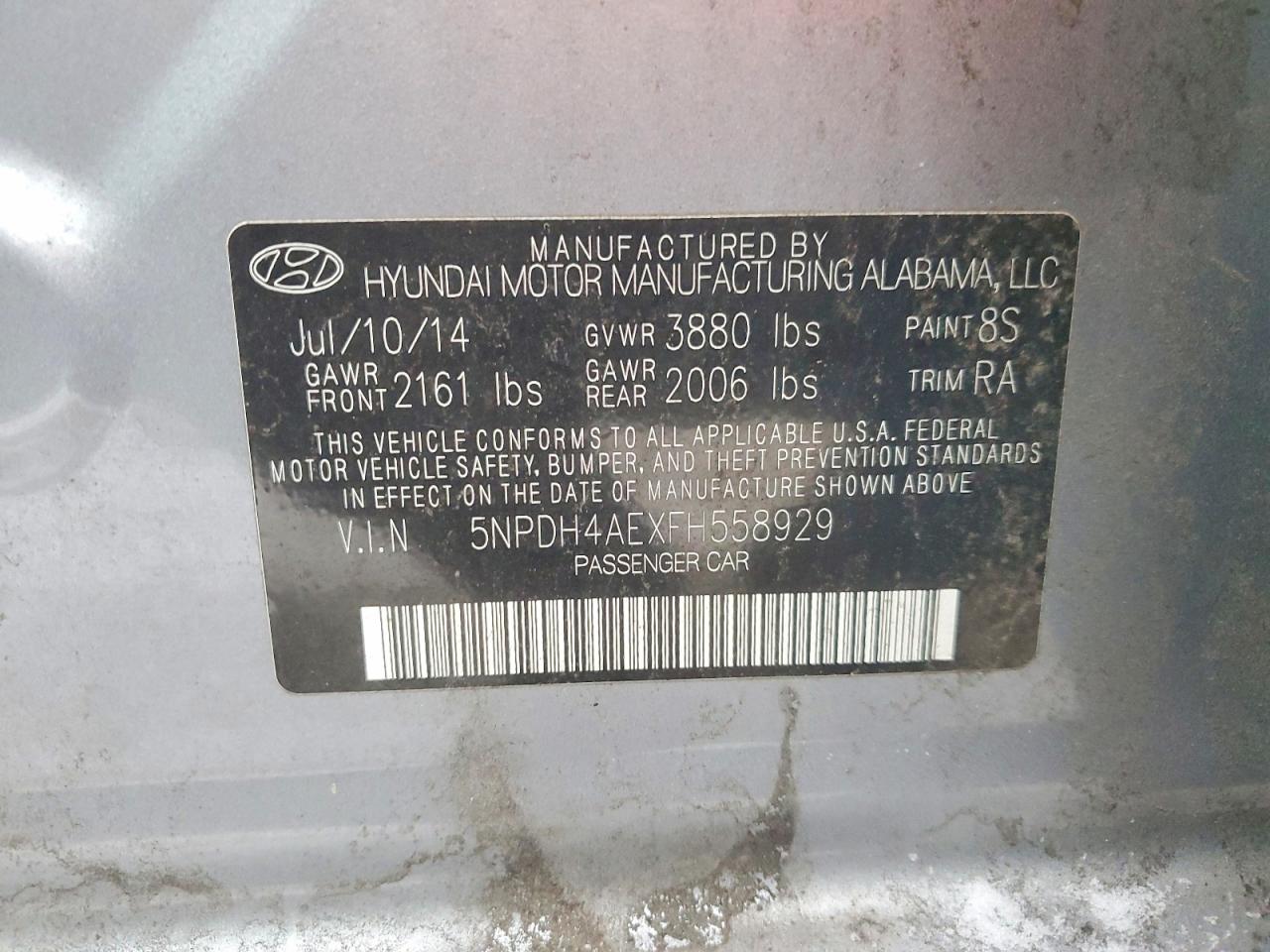 2015 HYUNDAI ELANTRA SE photo 23