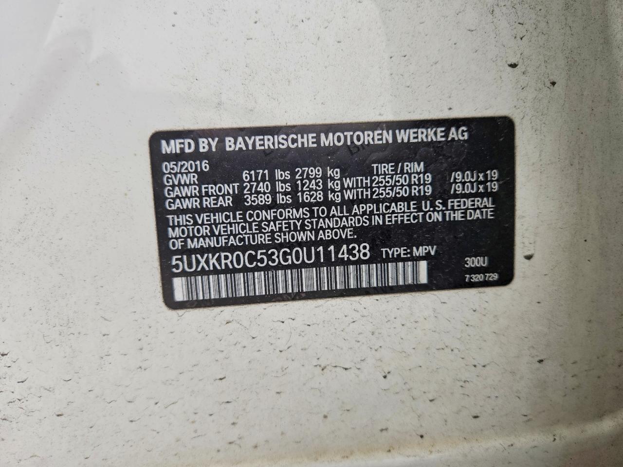 2016 BMW X5 XDRIVE35I photo 13