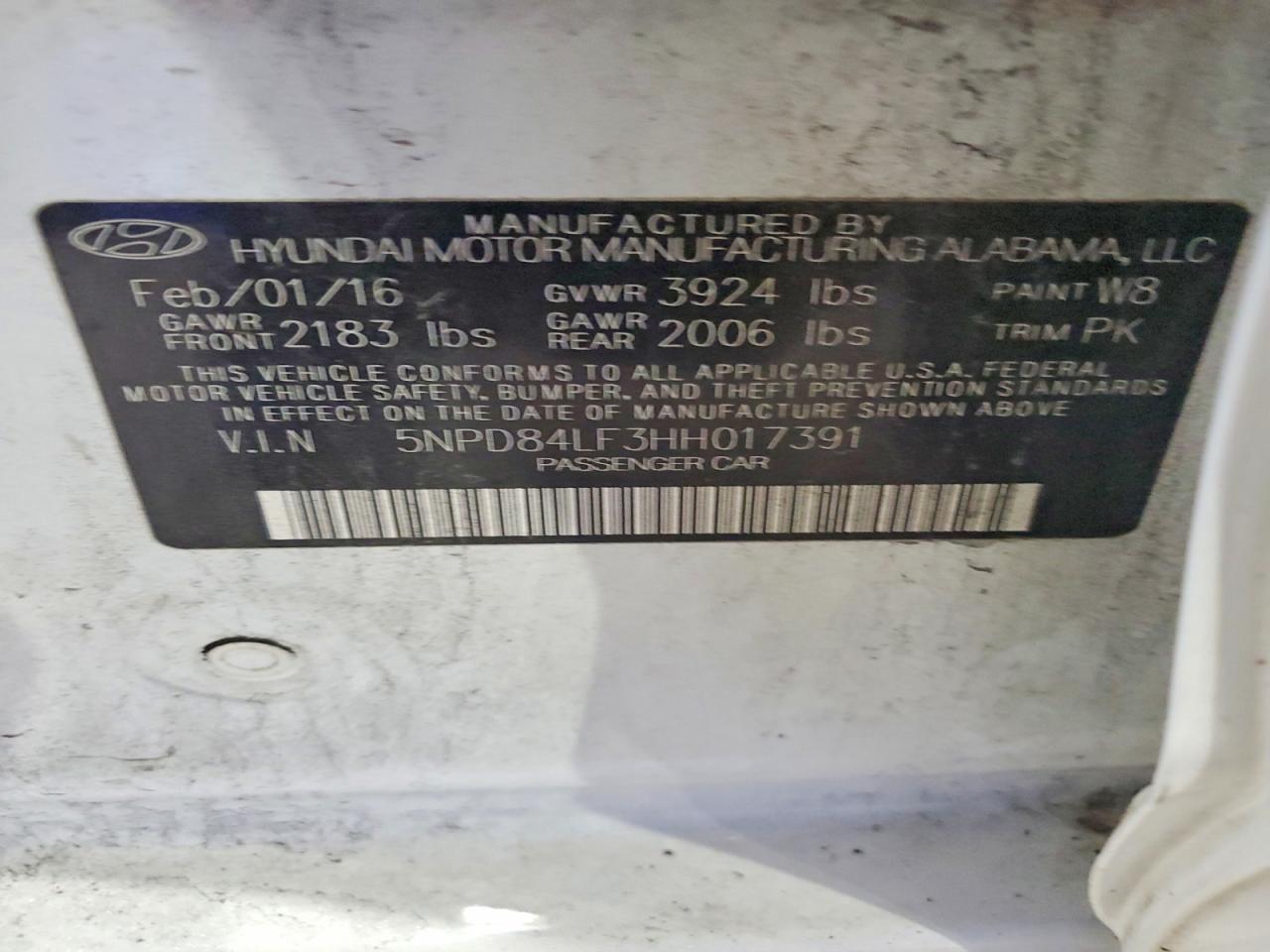 2017 HYUNDAI ELANTRA SE photo 12