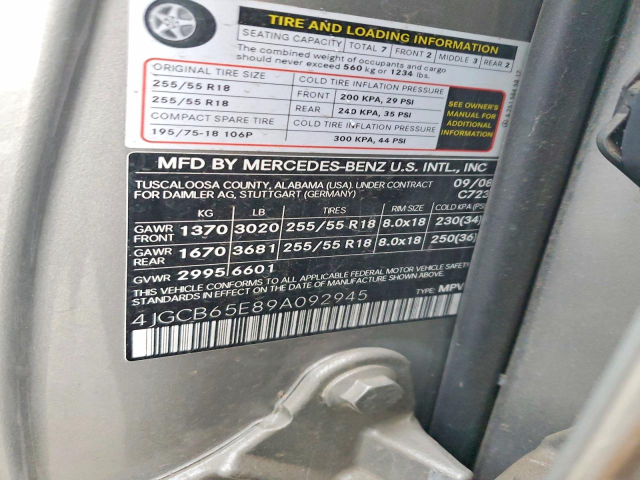 2009 MERCEDES-BENZ R 350 4MATIC photo 13