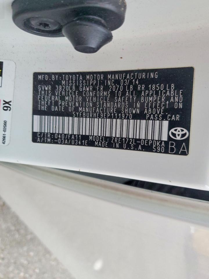 2014 TOYOTA COROLLA L photo 13