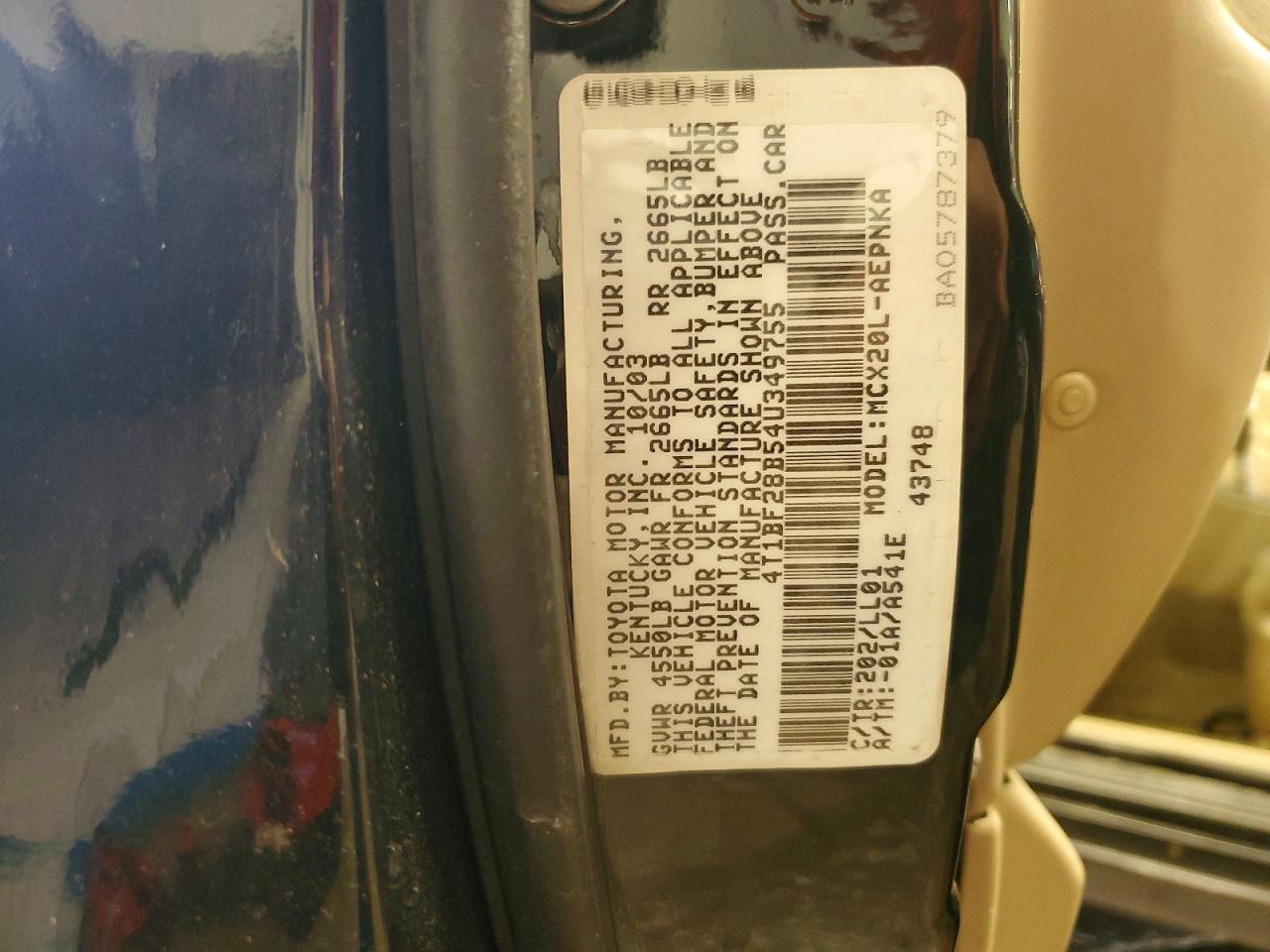 2004 TOYOTA AVALON XL photo 12