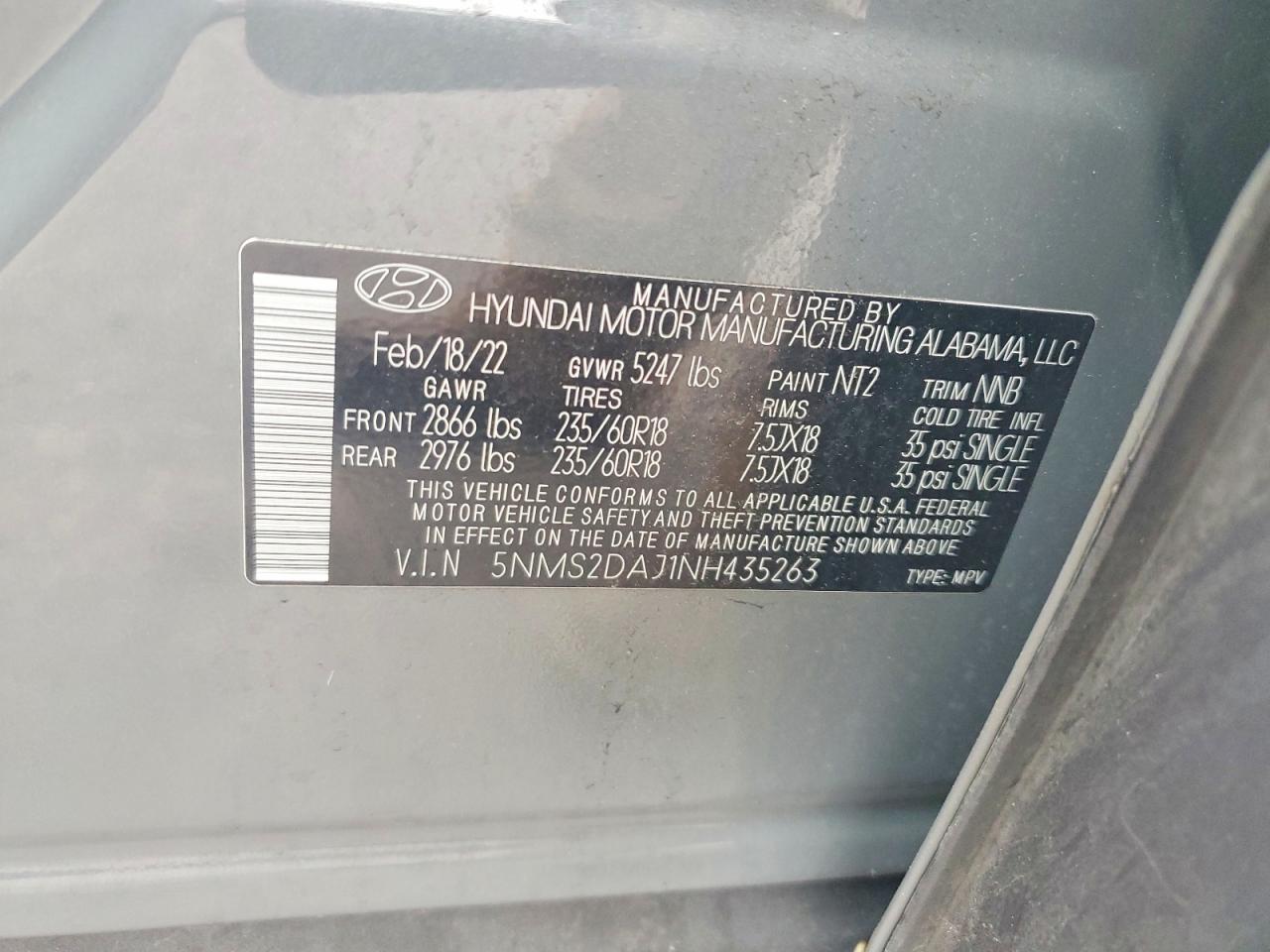 2022 HYUNDAI SANTA FE SEL photo 25