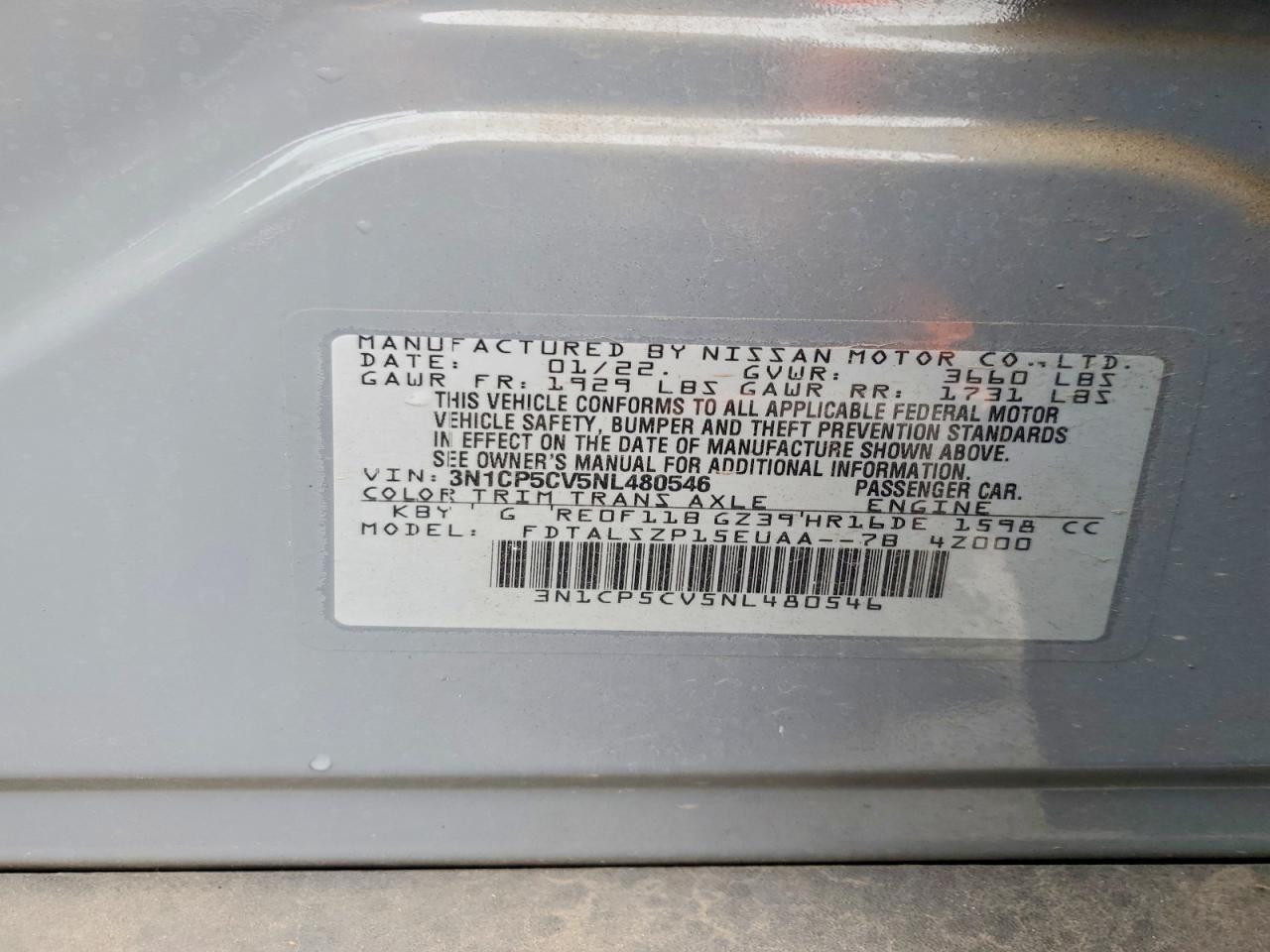 2022 NISSAN KICKS SV photo 14