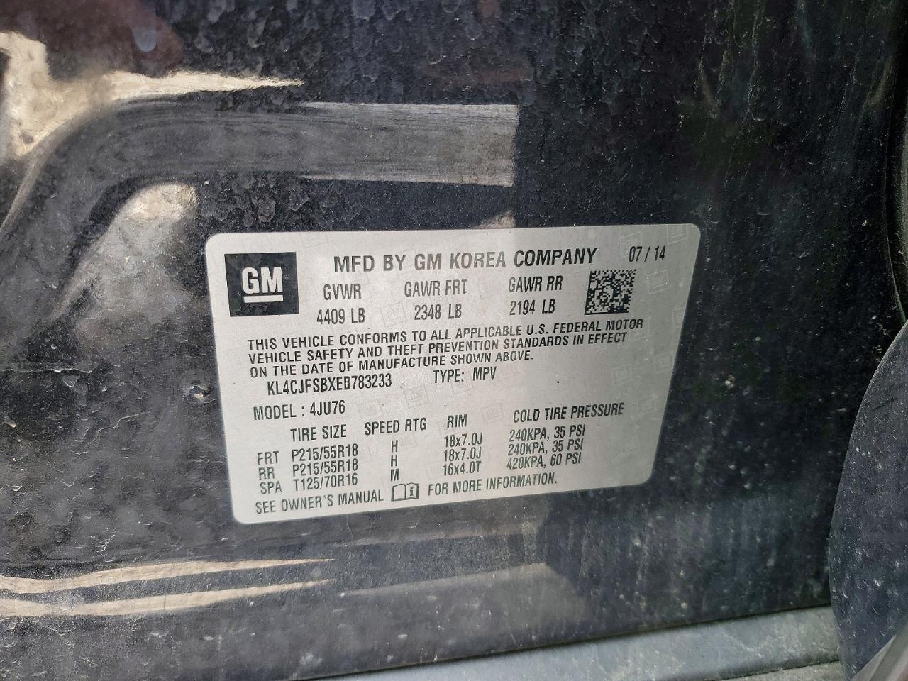 2014 BUICK ENCORE CONVENIENCE photo 13