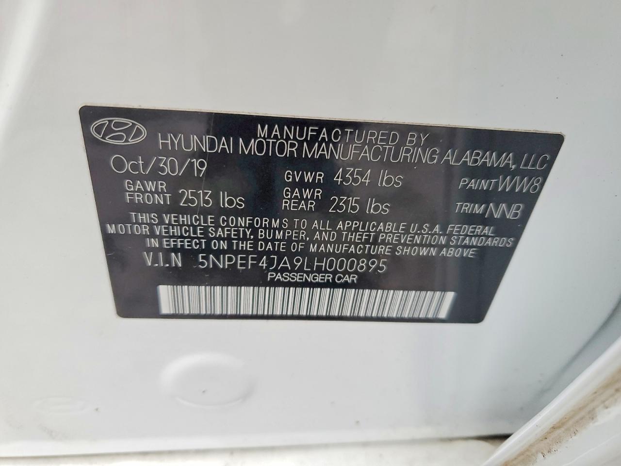 2020 HYUNDAI SONATA SEL photo 23