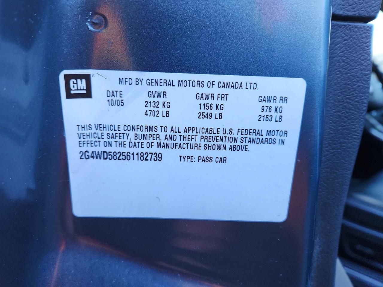 2006 BUICK LACROSSE CXL photo 23