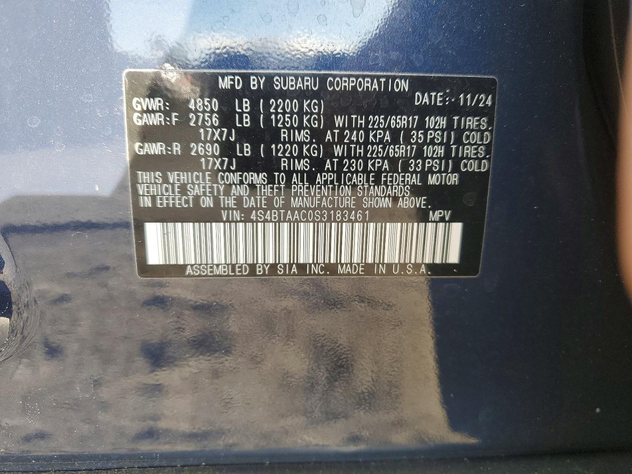 2025 SUBARU OUTBACK photo 13