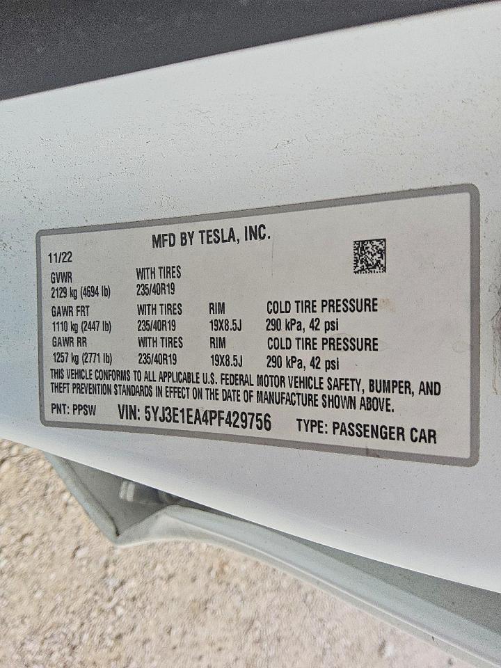 2023 TESLA MODEL 3 photo 12