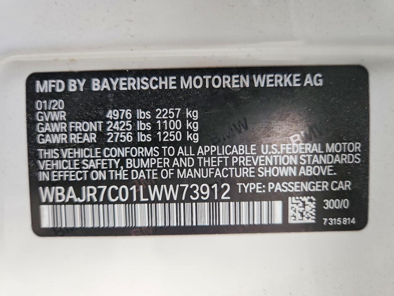 2020 BMW 530 XI photo 12