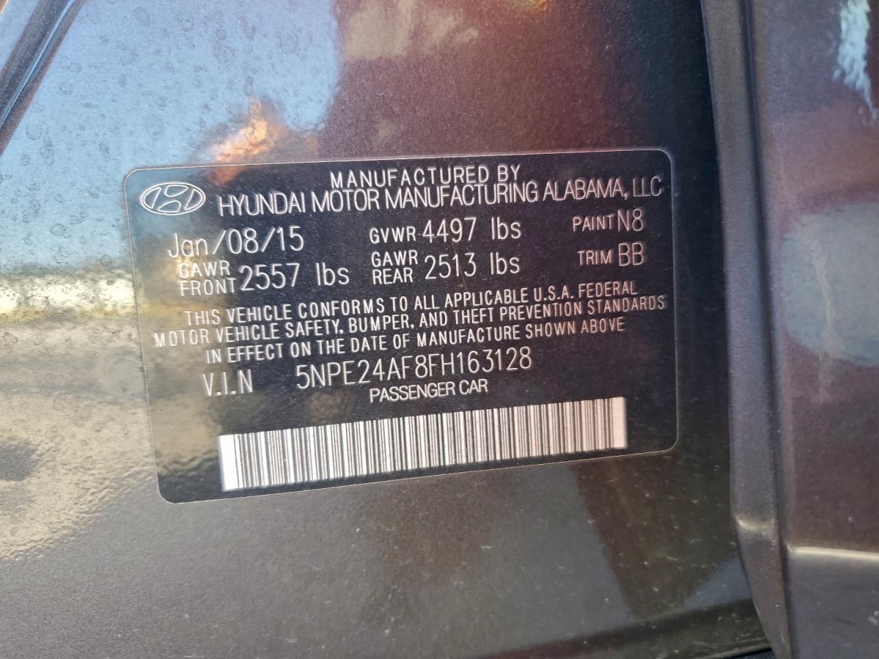 2015 HYUNDAI SONATA SE photo 23