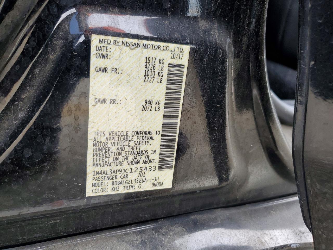 2018 NISSAN ALTIMA 2.5 photo 23