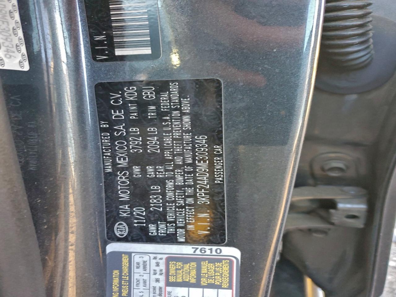 2021 KIA FORTE FE photo 12