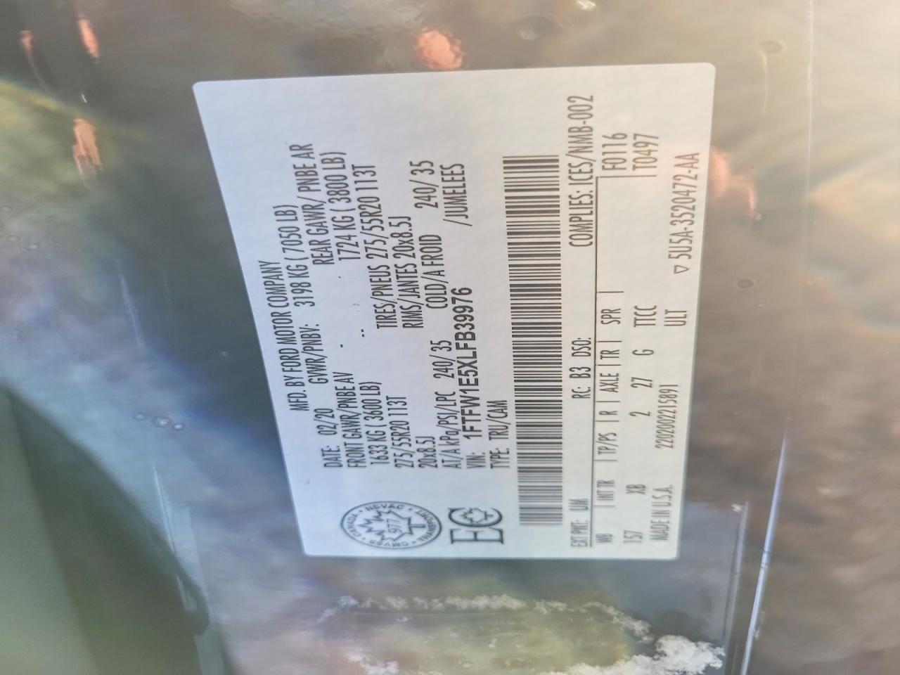 2020 FORD F150 SUPERCREW photo 23