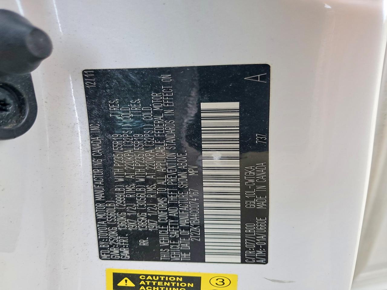 2012 LEXUS RX 350 photo 12