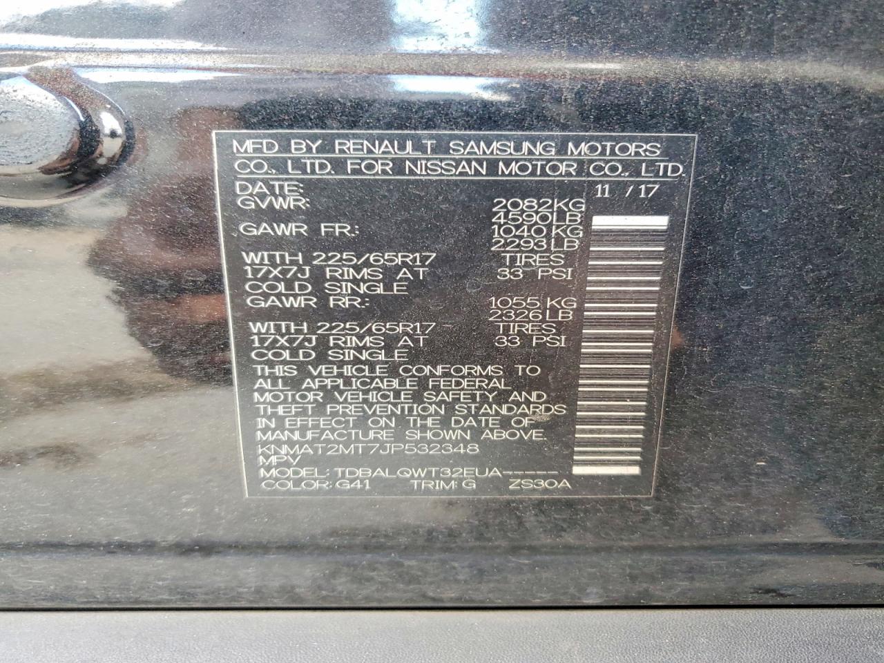 2018 NISSAN ROGUE S photo 13