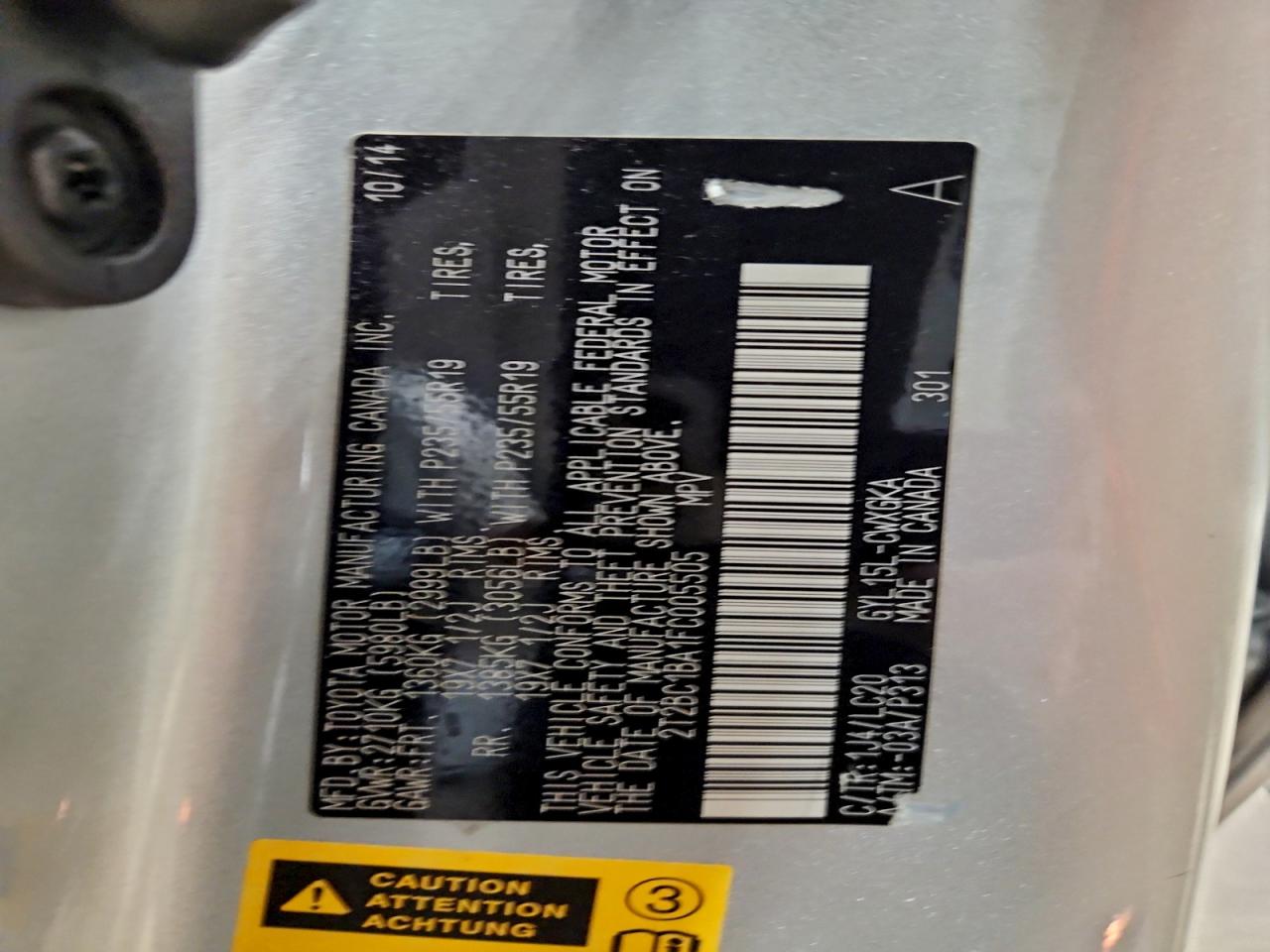 2015 LEXUS RX 450H photo 13