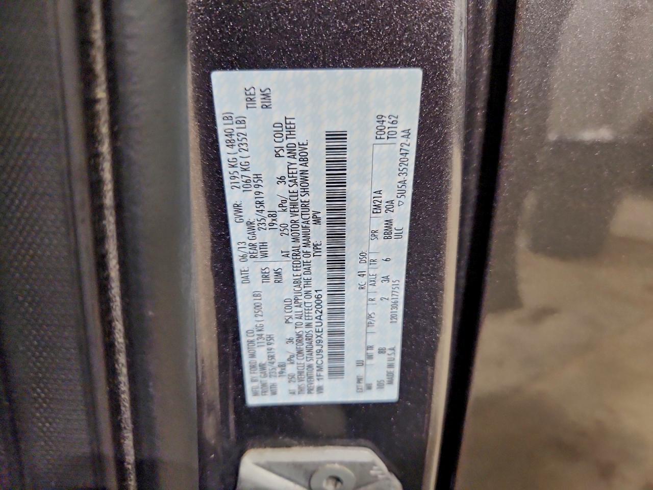 2014 FORD ESCAPE TITANIUM photo 12