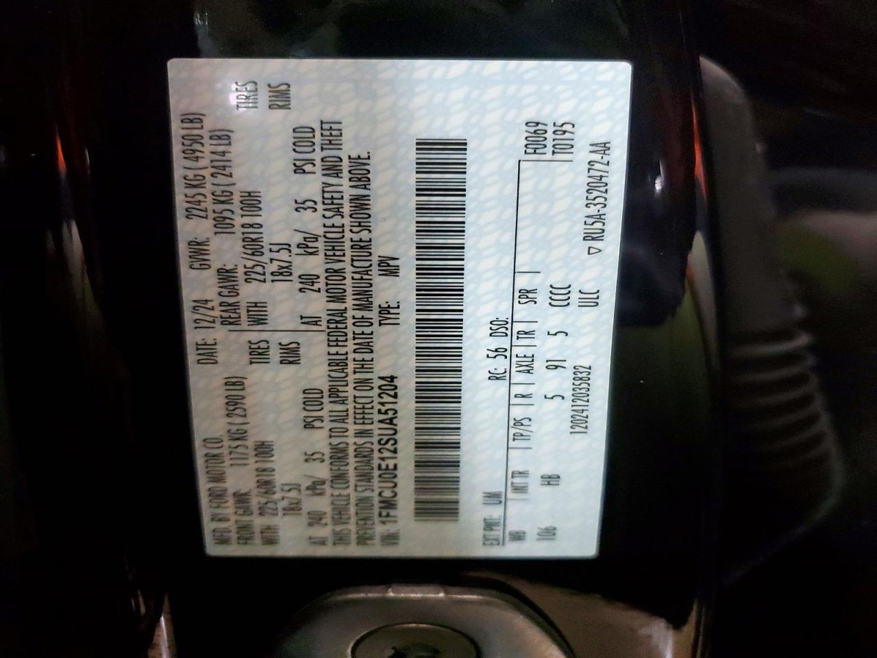 2025 FORD ESCAPE photo 25