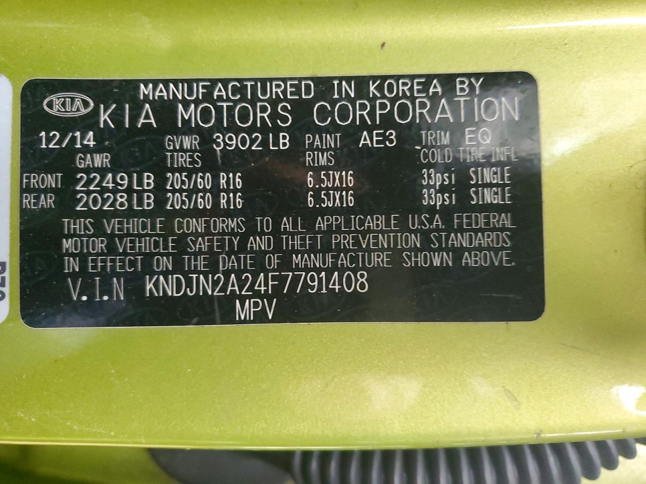 2015 KIA SOUL photo 23