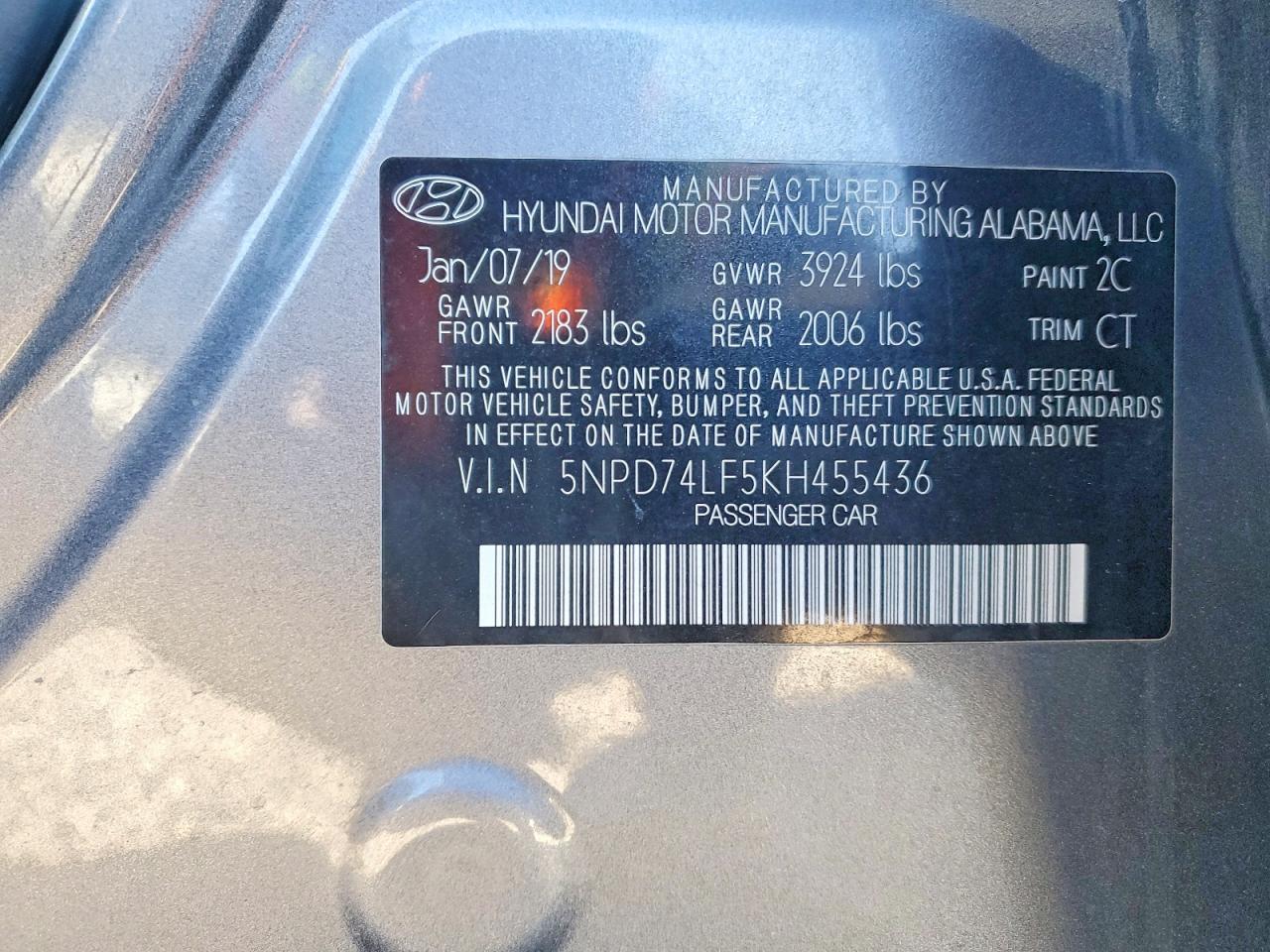 2019 HYUNDAI ELANTRA SE photo 23
