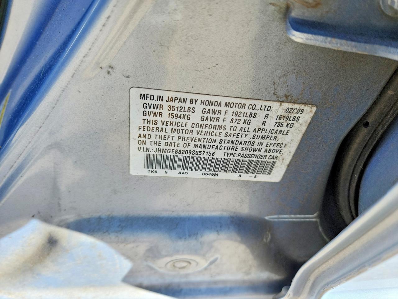 2009 HONDA FIT photo 13