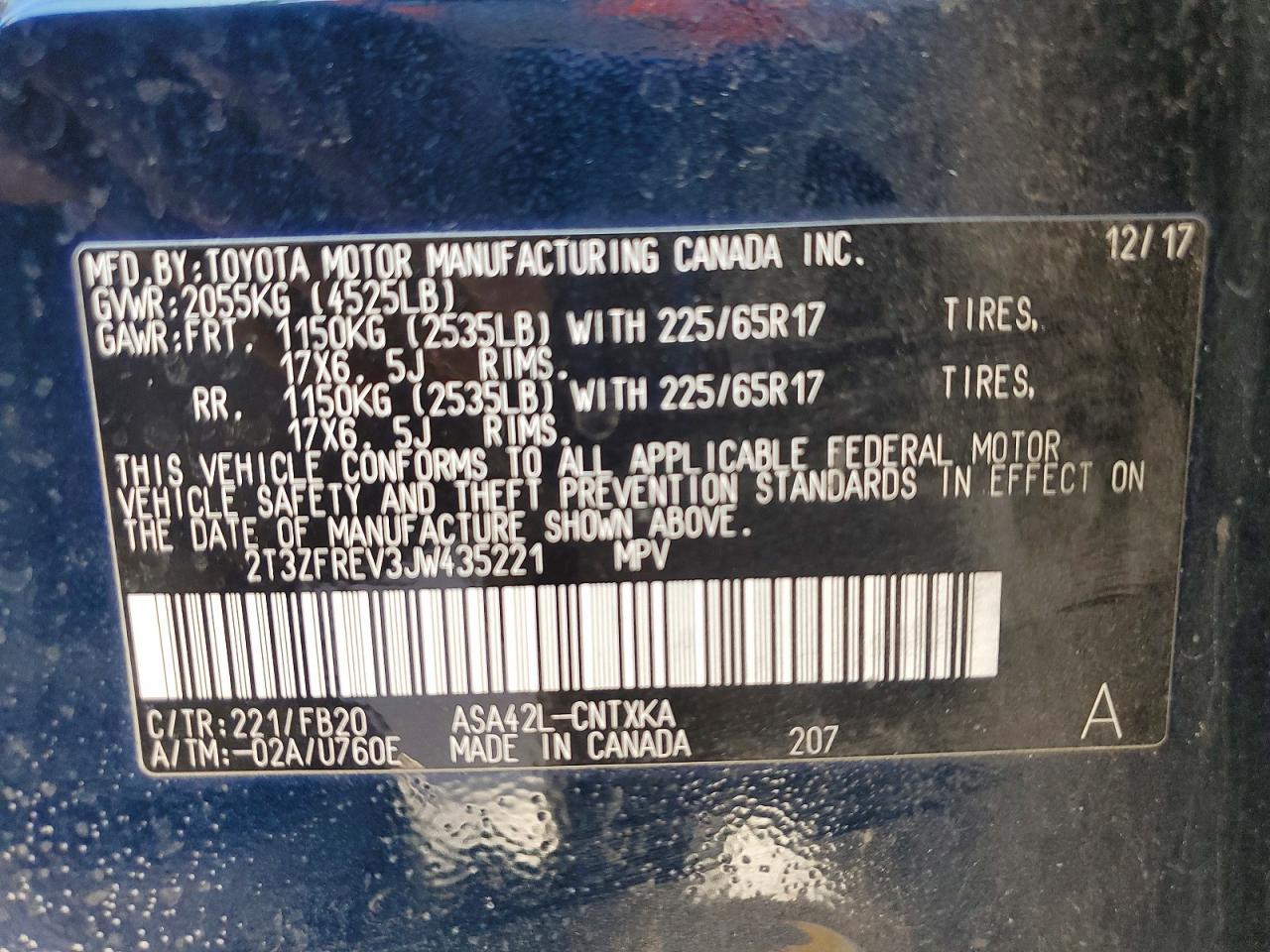 2018 TOYOTA RAV4 LE photo 13