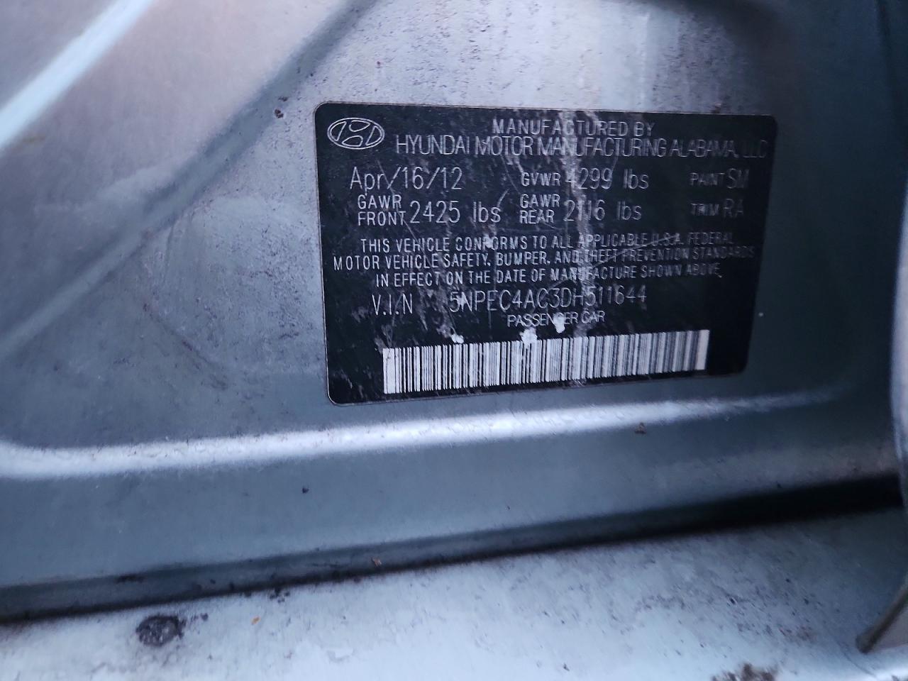 2013 HYUNDAI SONATA SE photo 13