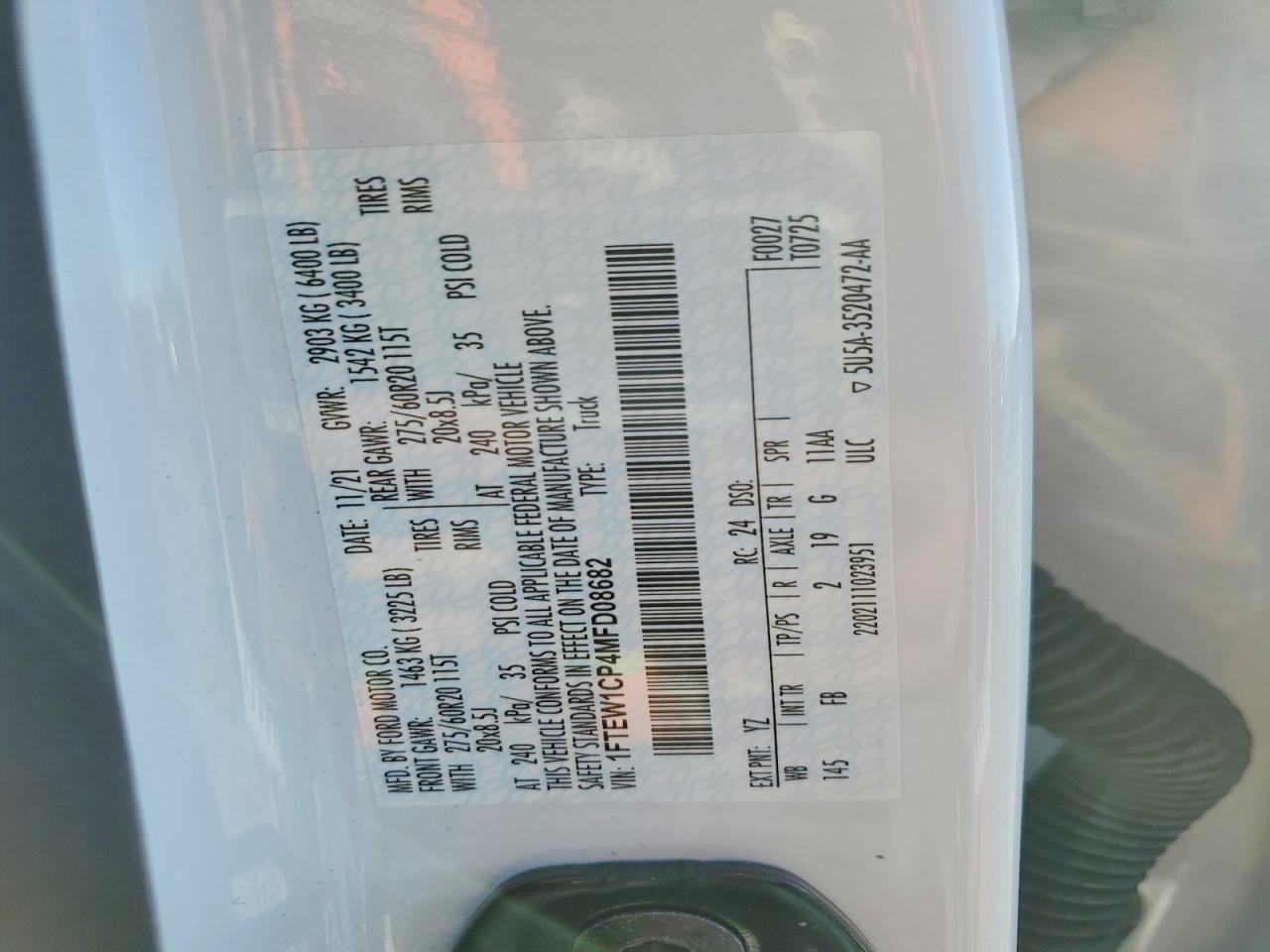 2021 FORD F150 SUPERCREW photo 12