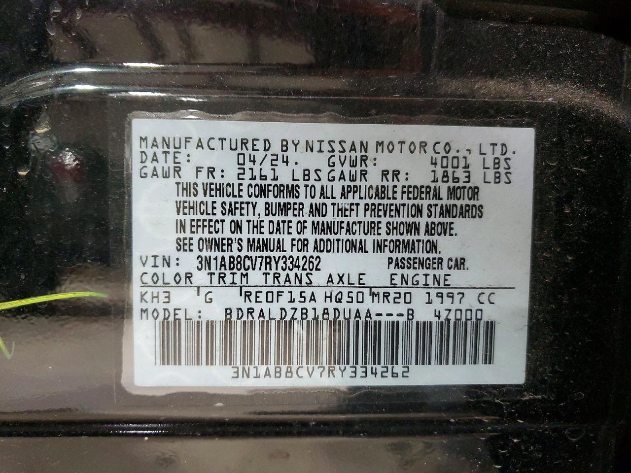 2024 NISSAN SENTRA SV photo 12