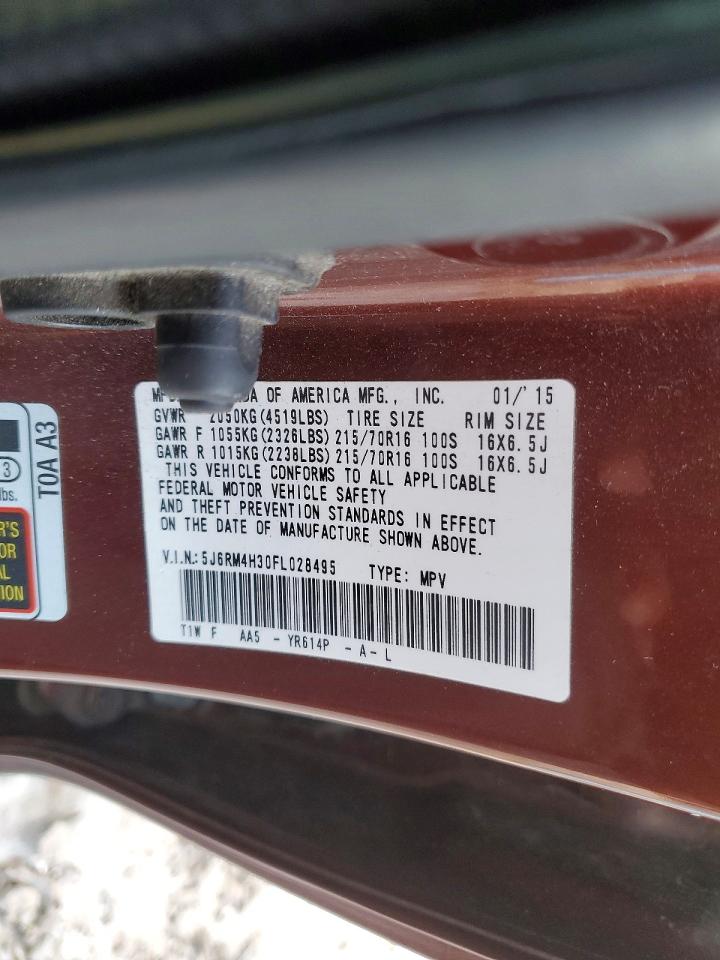 2015 HONDA CR-V LX photo 8