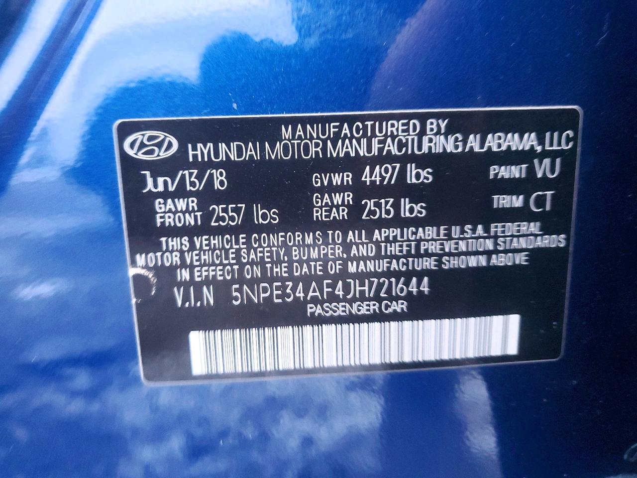2018 HYUNDAI SONATA SPORT photo 25