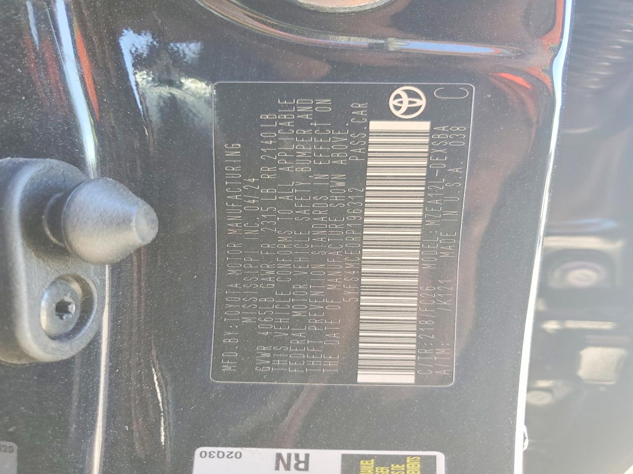 2024 TOYOTA COROLLA SE photo 12