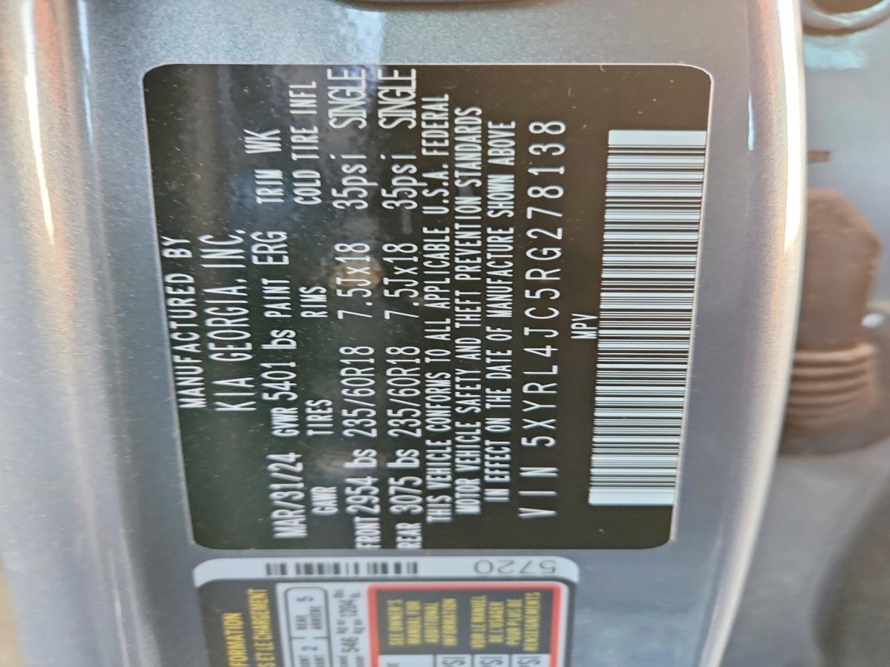 2024 KIA SORENTO S photo 14