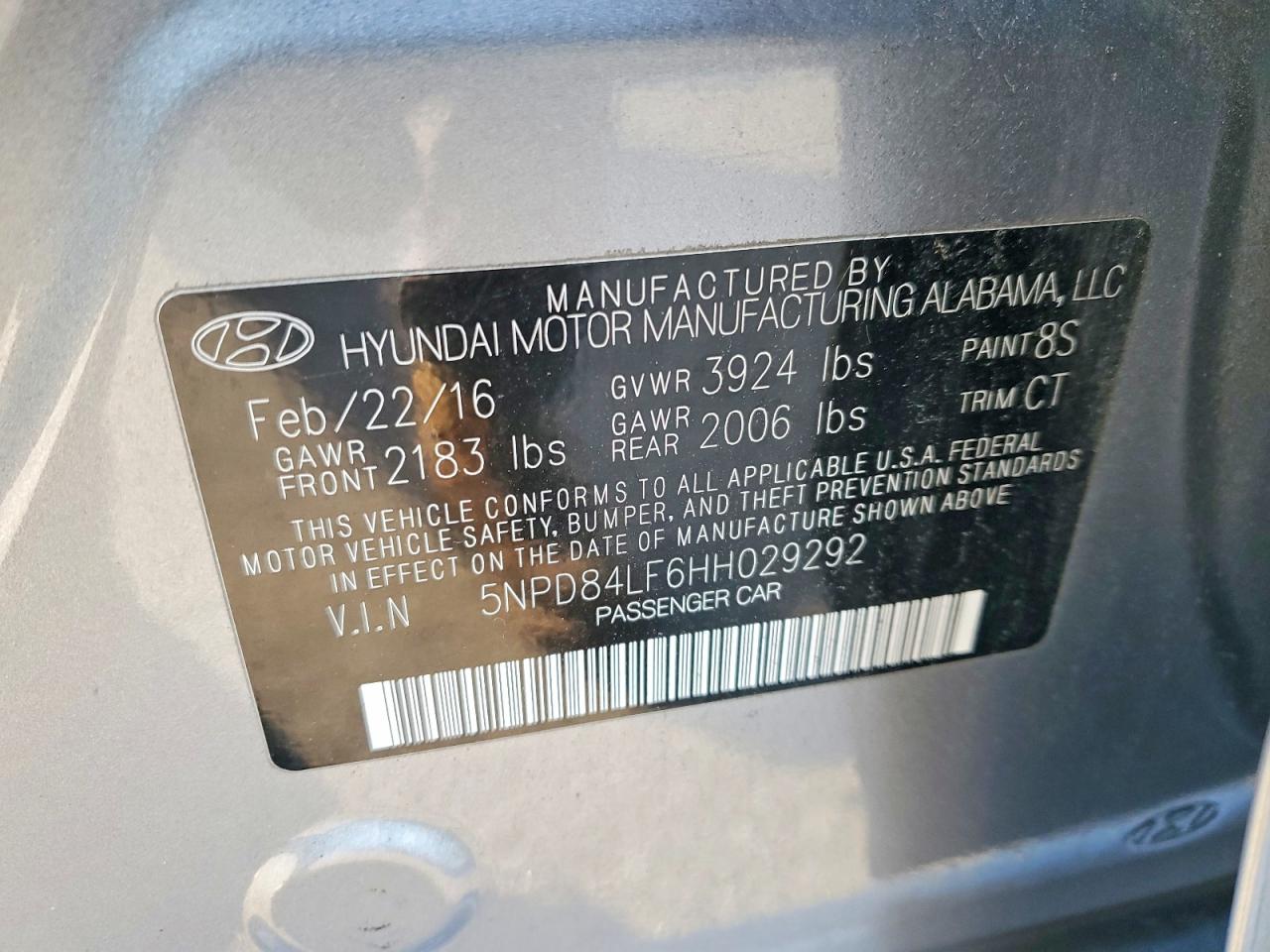 2017 HYUNDAI ELANTRA SE photo 12