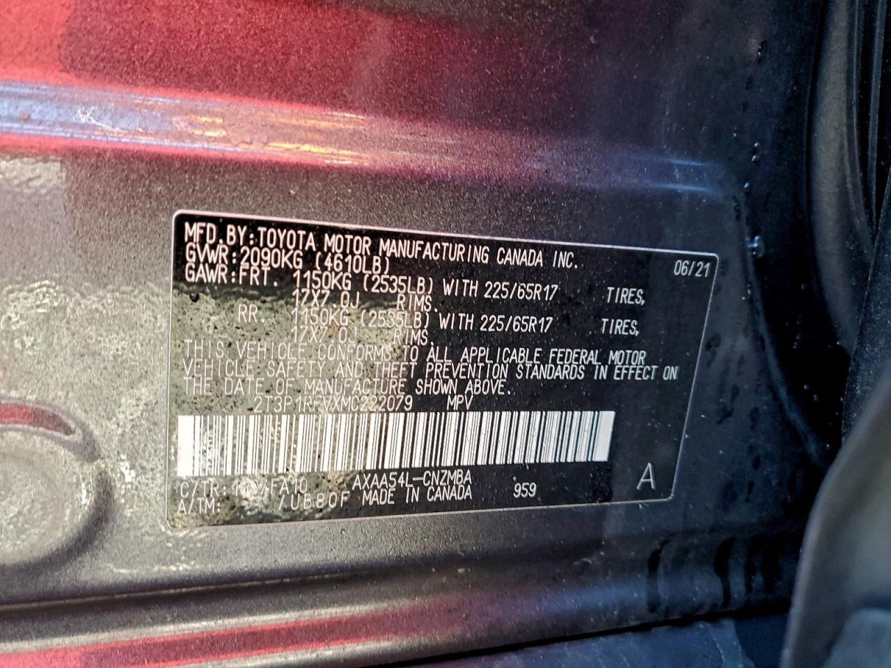 2021 TOYOTA RAV4 XLE photo 13