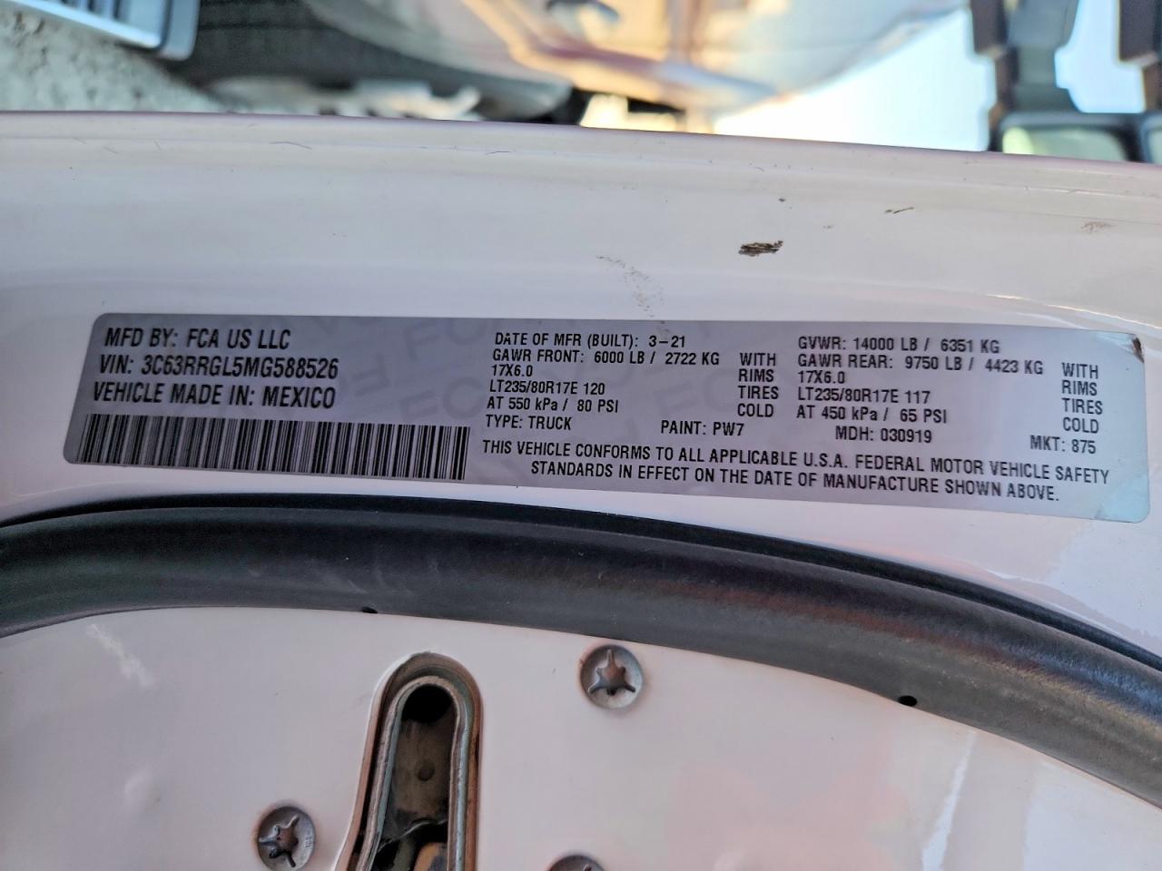 2021 RAM 3500 TRADESMAN photo 13