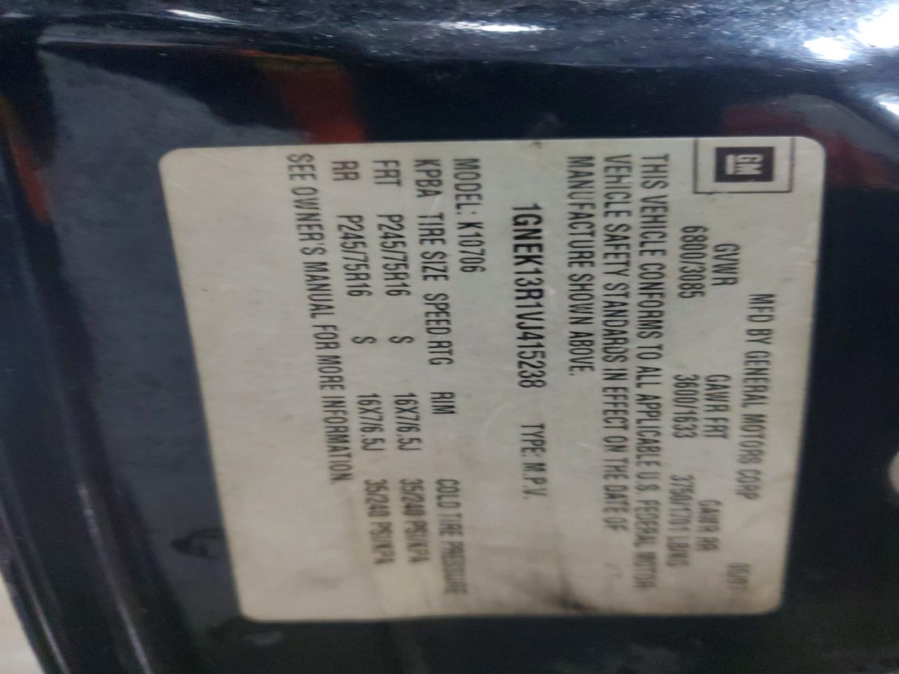 1997 CHEVROLET TAHOE K1500 photo 25