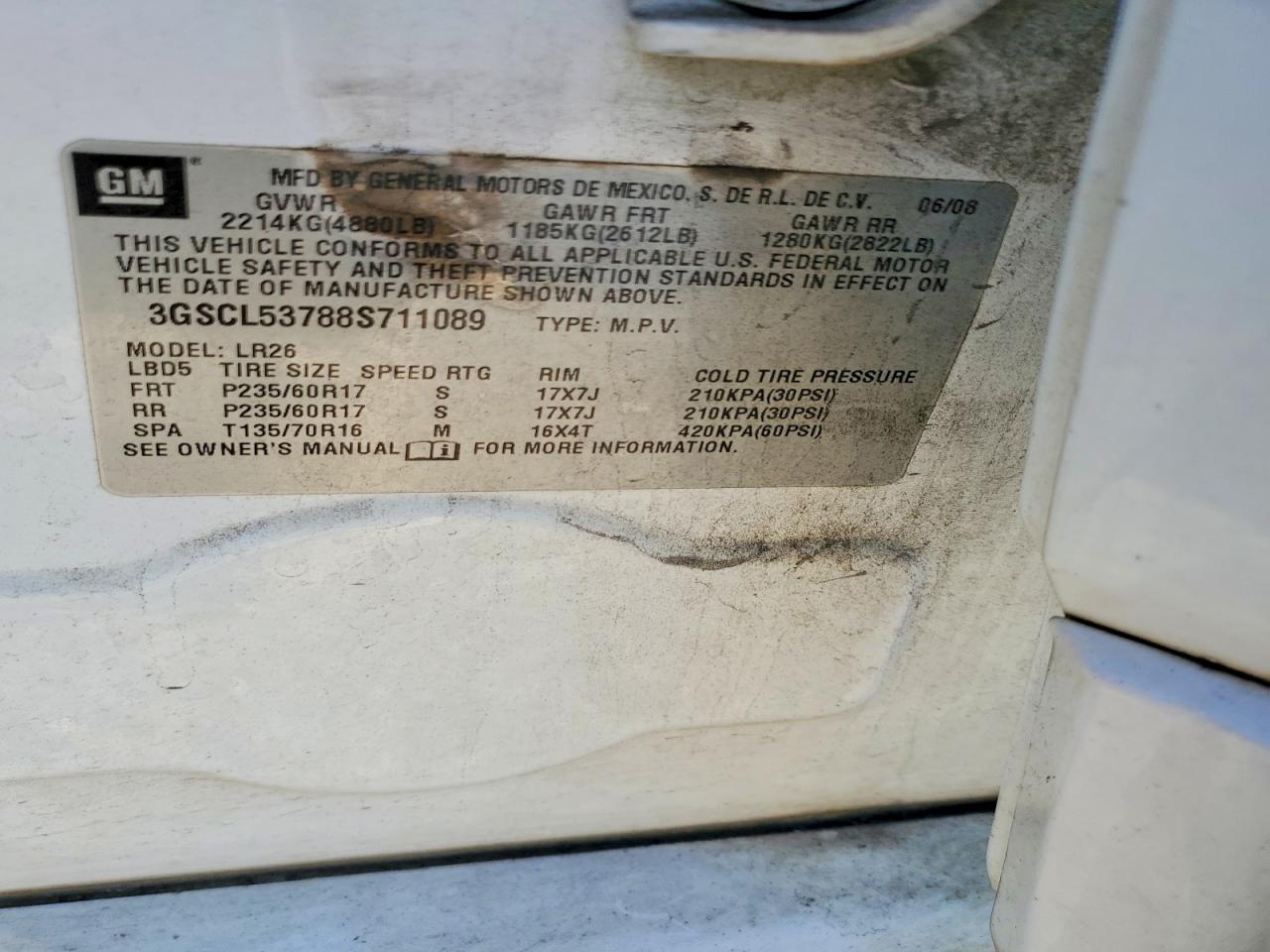 2008 SATURN VUE XR photo 14