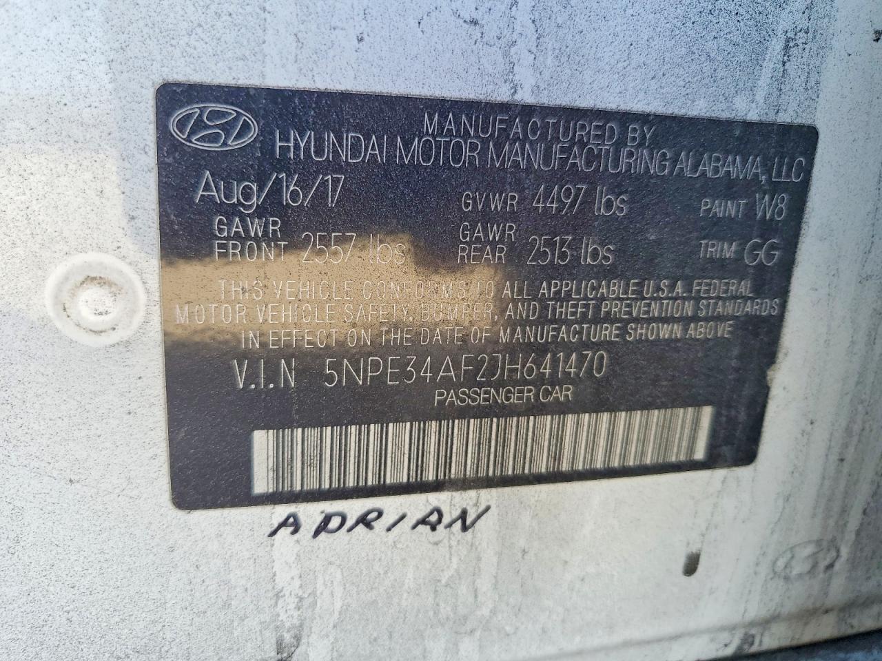 2018 HYUNDAI SONATA SPORT photo 12
