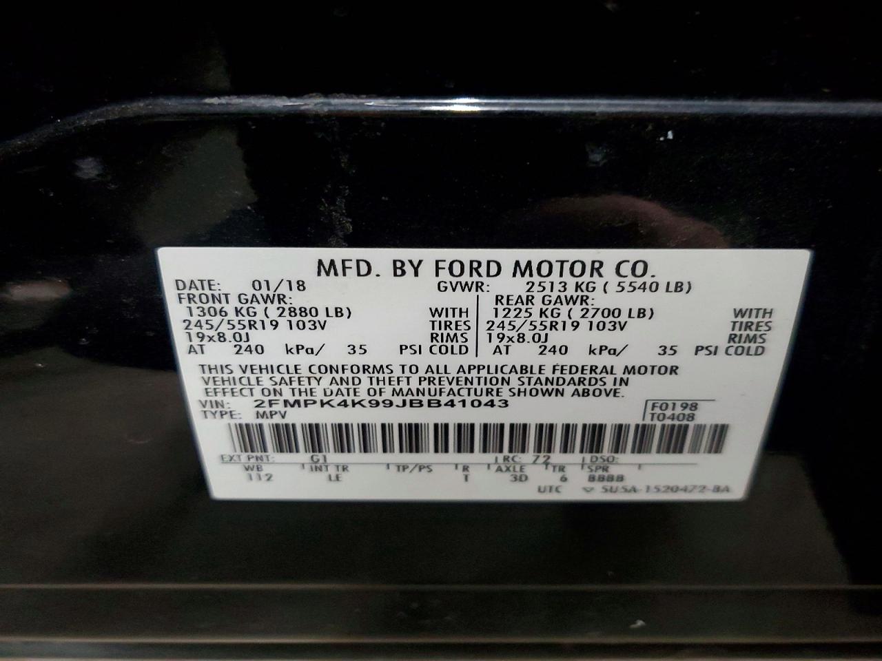 2018 FORD EDGE TITANIUM photo 25