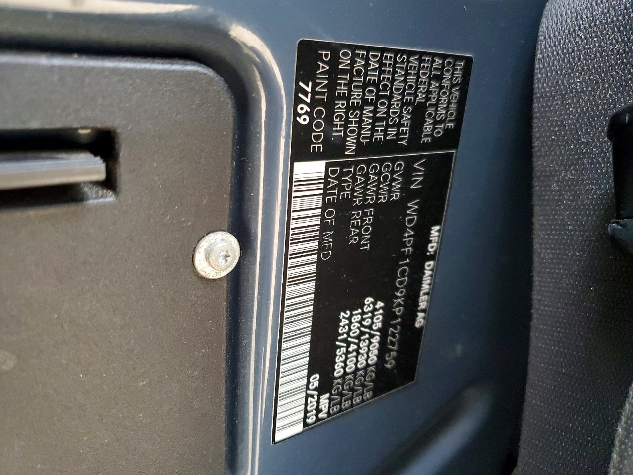 2019 MERCEDES-BENZ SPRINTER 2500/3500 photo 13