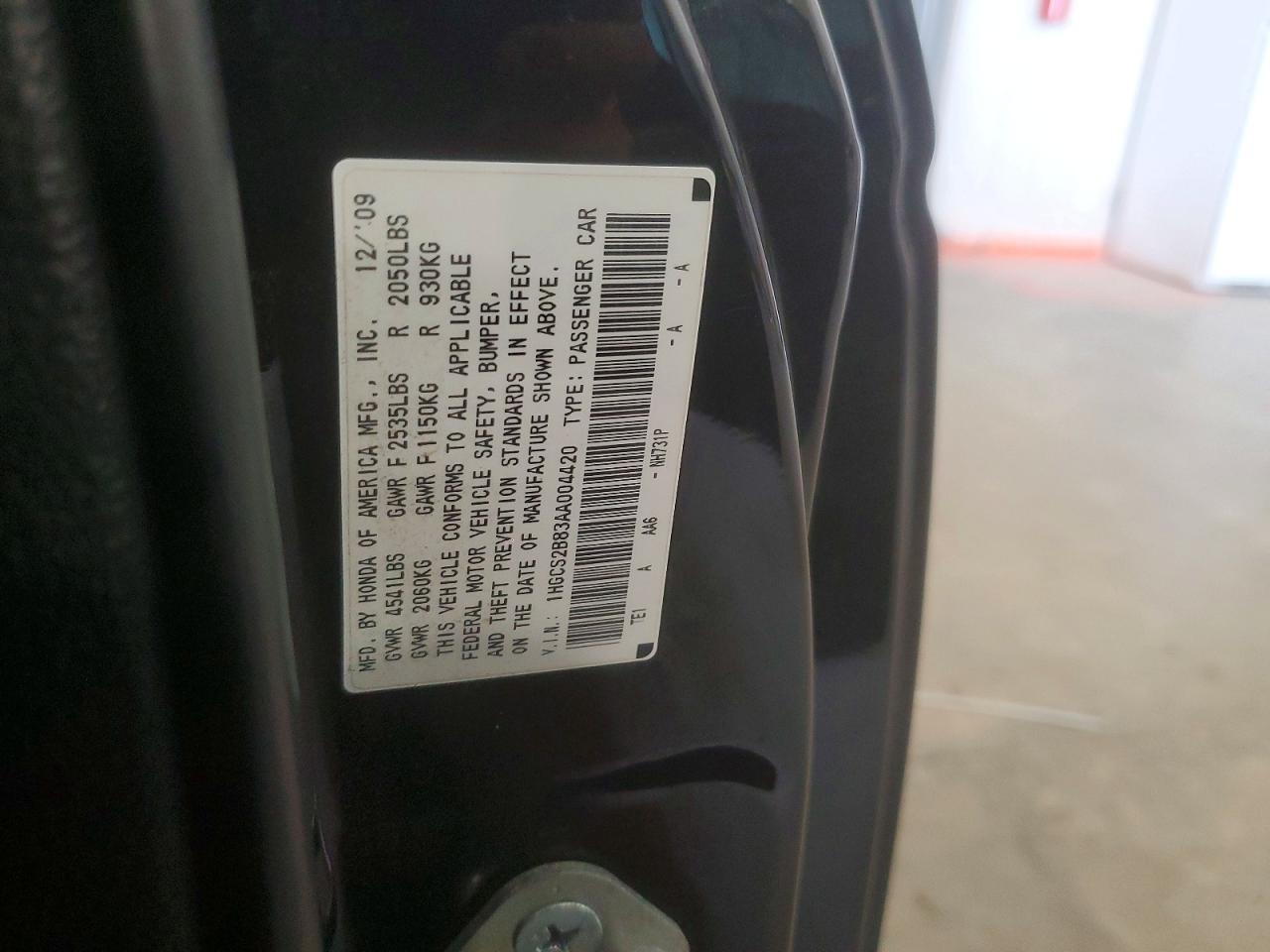 2010 HONDA ACCORD EXL photo 13